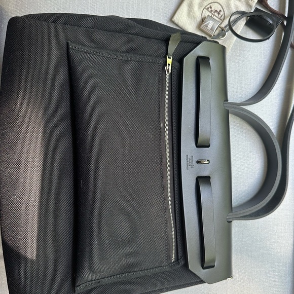 Hermes Herbag 31 in black and silver hardware - Picture 2 of 6